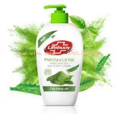 Nước Rửa Tay Lifebuoy Matcha và Lô Hội