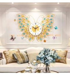 Đồng Hồ Con Bướm Đính Đá Vàng